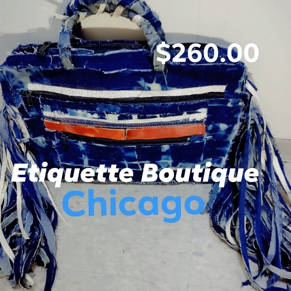 Blue Tie-Dye Laptop Bag by